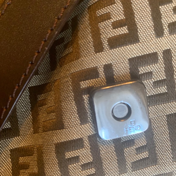 FENDI Zucca pattern Mamma baguette shoulder bag❤️ - Picture 11 of 16